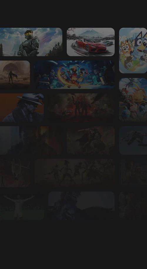 Game Pass Ultimate žaidimų katalogo iliustracija