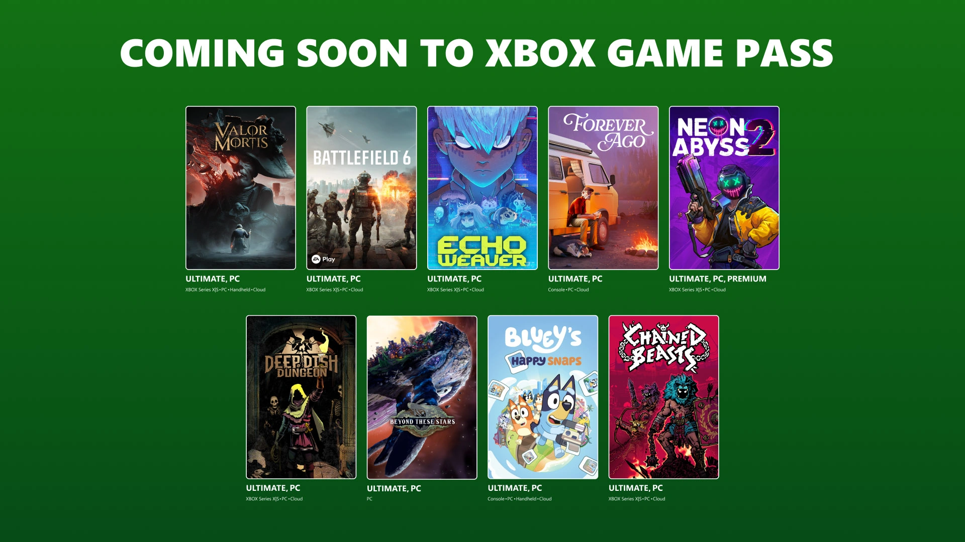 Xbox Game Pass October 2026 games lineup
