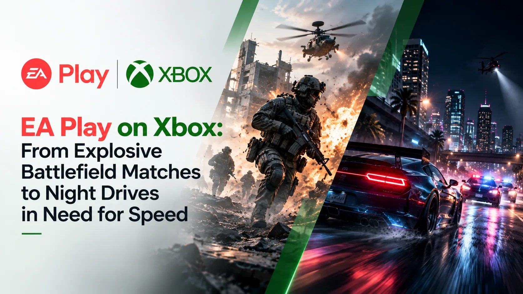 Best EA Play games on Xbox including Battlefield, Need for Speed, EA SPORTS FC, Star Wars and Mass Effect