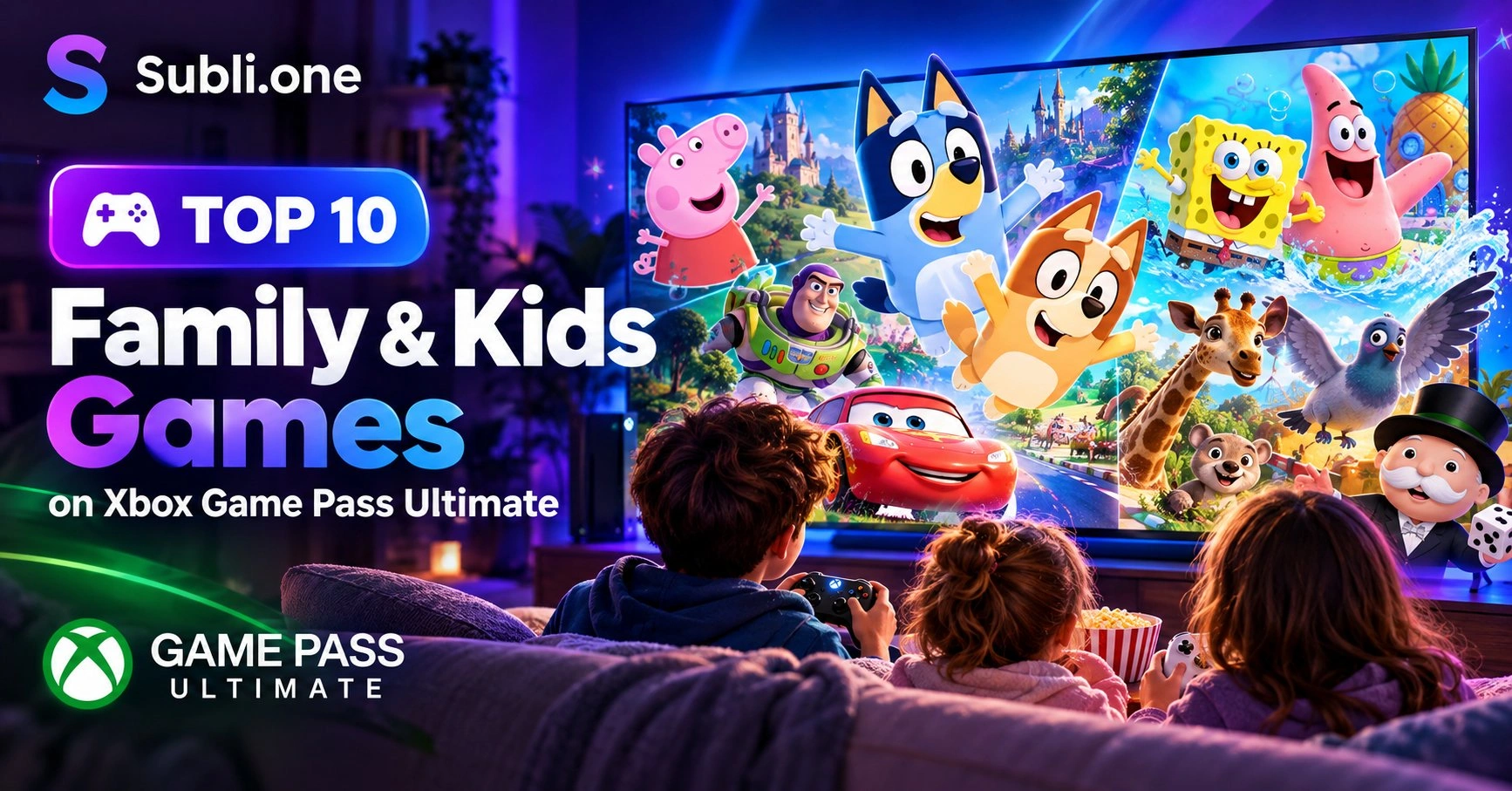 Family-friendly Xbox Game Pass Ultimate games for kids and families
